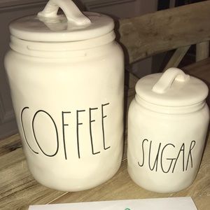 Brand new Rae Dunn coffee and sugar canister